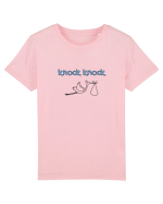 Barza bate la ușă (albastru, băiat)  Tricou mânecă scurtă  Copii Mini Creator