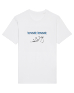 Barza bate la ușă (albastru, băiat)  Tricou mânecă scurtă Unisex Rocker