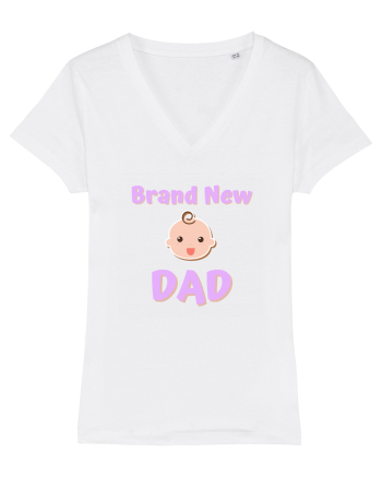 Brand New Dad. (roz, fetiță)  White