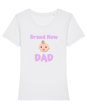 Brand New Dad. (roz, fetiță)  White