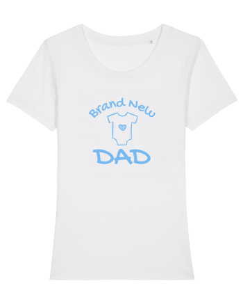 Brand New Dad (albastru, băiat)  White