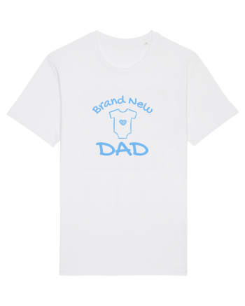 Brand New Dad (albastru, băiat)  White