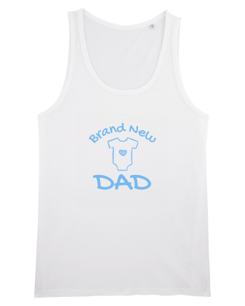 Brand New Dad (albastru, băiat)  White