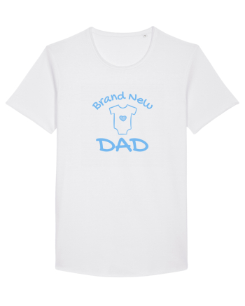 Brand New Dad (albastru, băiat)  White