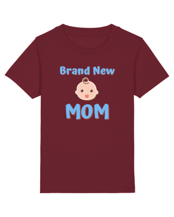 Brand New Mom (albastru, băiat)  Burgundy