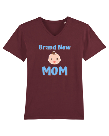 Brand New Mom (albastru, băiat)  Burgundy