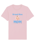 Brand New Mom (albastru, băiat)  Tricou mânecă scurtă Unisex Rocker