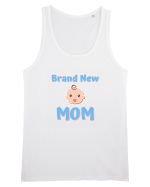 Brand New Mom (albastru, băiat)  Maiou Bărbat Runs