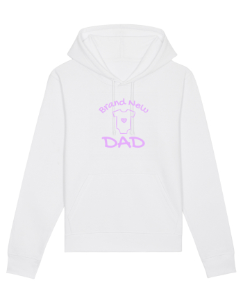 Brand New Dad (roz, fetiță)  White