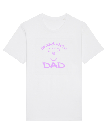 Brand New Dad (roz, fetiță)  White