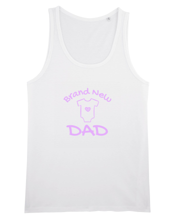 Brand New Dad (roz, fetiță)  White