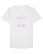 Brand New Dad (roz, fetiță)  Tricou mânecă scurtă guler larg Bărbat Skater