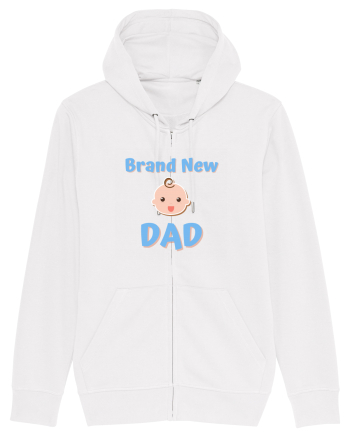 Brand New Dad (albastru, băiat)  White