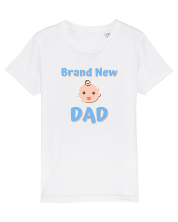 Brand New Dad (albastru, băiat)  White