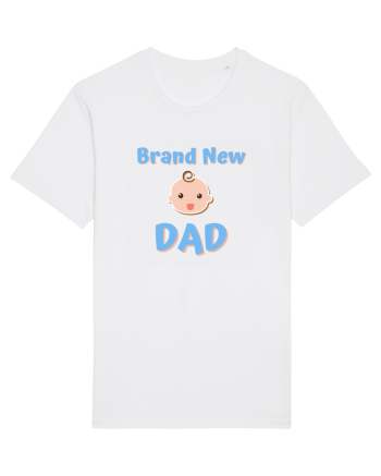 Brand New Dad (albastru, băiat)  White
