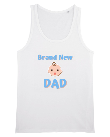 Brand New Dad (albastru, băiat)  White