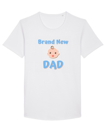 Brand New Dad (albastru, băiat)  White