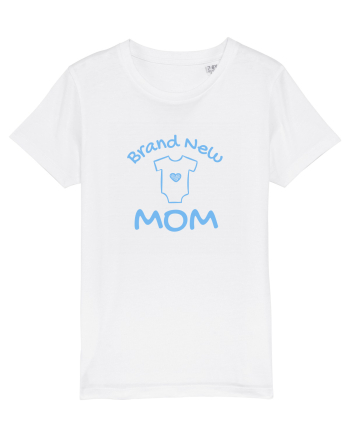 Brand New Mom (albastru, băiat)  White