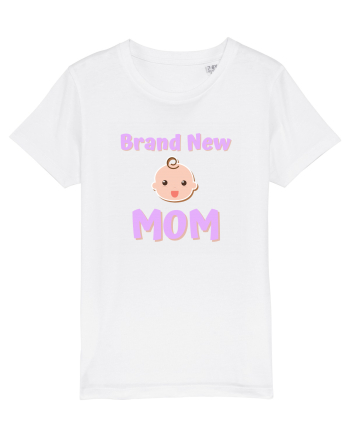 Brand New Mom (roz, fetiță)  White