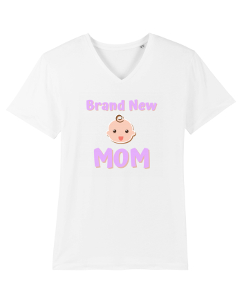Brand New Mom (roz, fetiță)  White