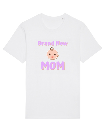 Brand New Mom (roz, fetiță)  White