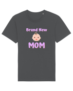 Brand New Mom (roz, fetiță)  Tricou mânecă scurtă Unisex Rocker
