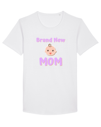 Brand New Mom (roz, fetiță)  White