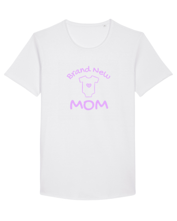 Brand New Mom (roz, fetiță)  White