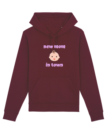 New mom in town. (roz, fetiță)  Burgundy