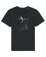 whale in minde Tricou mânecă scurtă Unisex Rocker