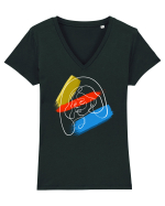 Girl in color Tricou mânecă scurtă guler V Damă Evoker