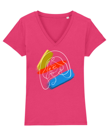 Girl in color Raspberry