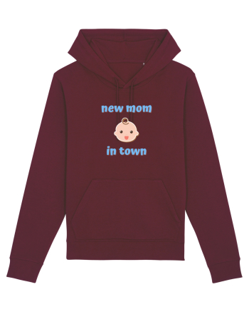New mom in town. (albastru, băiat)  Burgundy