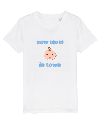 New mom in town. (albastru, băiat)  White