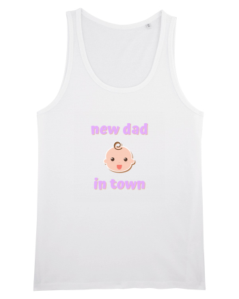 New dad in town. (roz, fetiță)  White