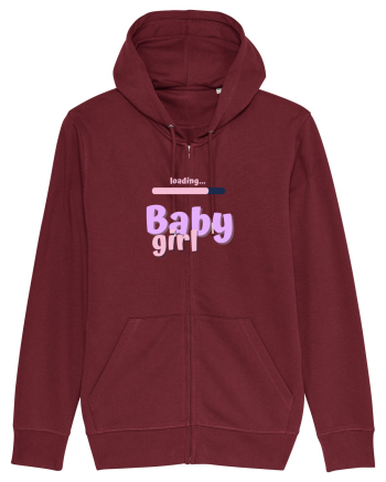 Loading baby girl.  Burgundy