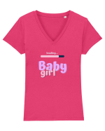 Loading baby girl.  Tricou mânecă scurtă guler V Damă Evoker