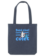 Curier Barză, aveți un colet. (albastru, băiat)  Sacoșă textilă