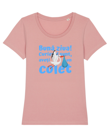 Curier Barză, aveți un colet. (albastru, băiat)  Canyon Pink