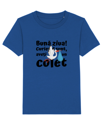 Curier Barză, aveți un colet. (negru)  Majorelle Blue