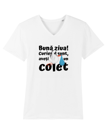 Curier Barză, aveți un colet. (negru)  White