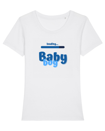 Loading baby boy. White