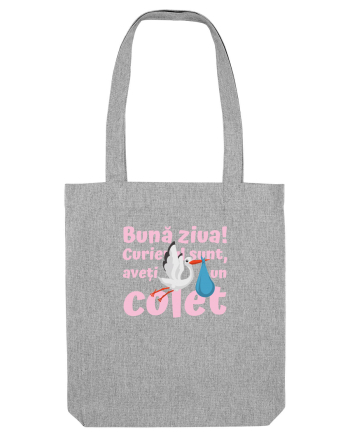 Curier Barză, aveți un colet. (roz, fetiță)  Heather Grey
