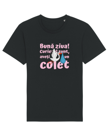 Curier Barză, aveți un colet. (roz, fetiță)  Black