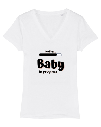 Loading baby in progress. (negru)  White