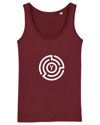 yoga abstract Burgundy