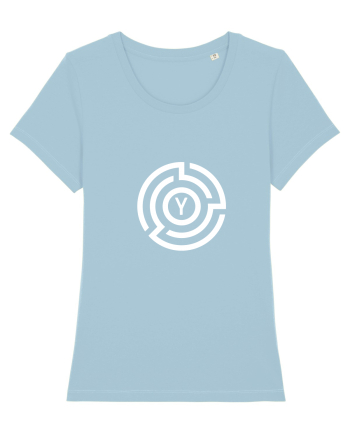 yoga abstract Sky Blue