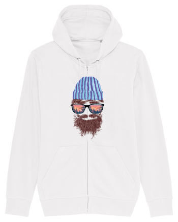 No Face Mountain Hipster White