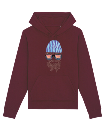 No Face Mountain Hipster Burgundy