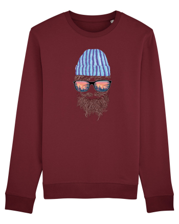 No Face Mountain Hipster Burgundy